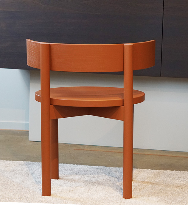  stoel oranje hout design heemstede