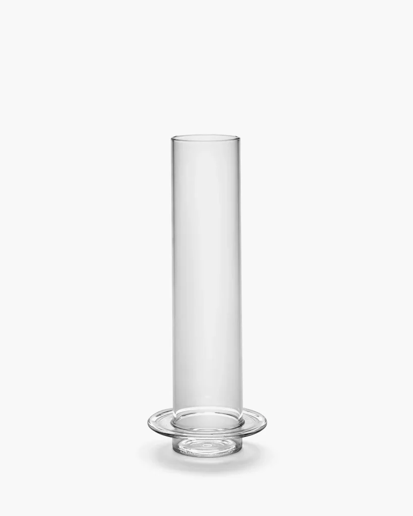 Vase L transparent Glass Towers