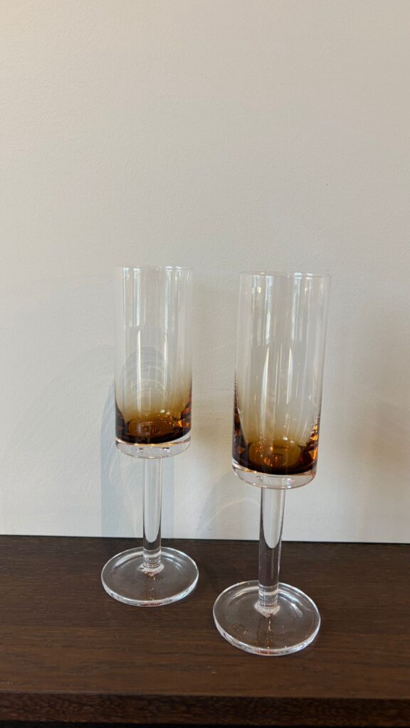 Champagne glass amber Zuma